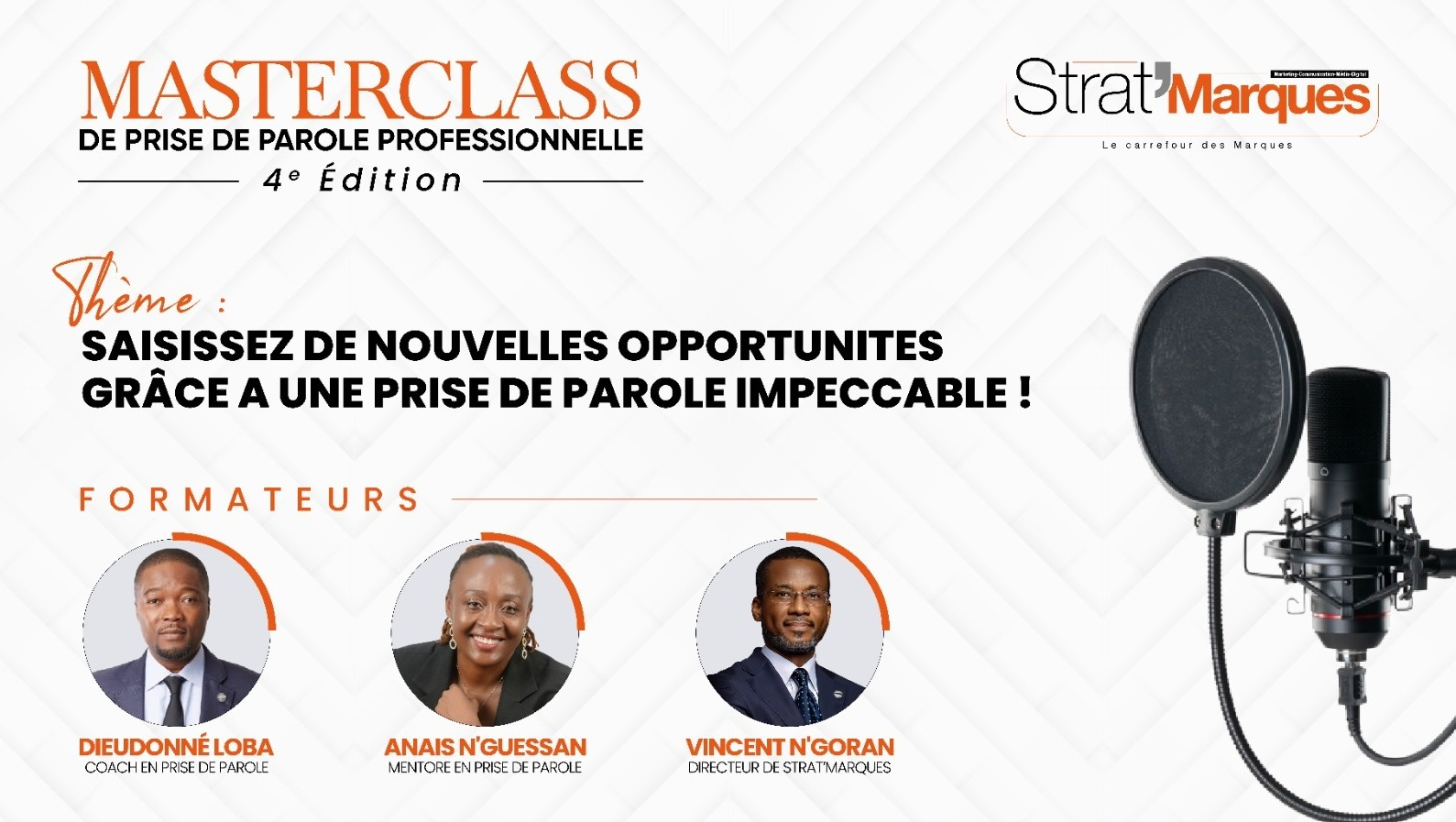 MasterClass : Saisissez de nouvelles opportunités grâce à une prise de parole impeccable !