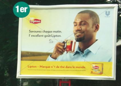 Affichage : la campagne ‘’Thé Lipton’’ fait le buzz